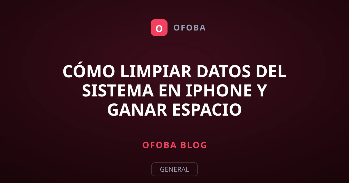 Cómo limpiar Datos del sistema en iPhone y ganar espacio